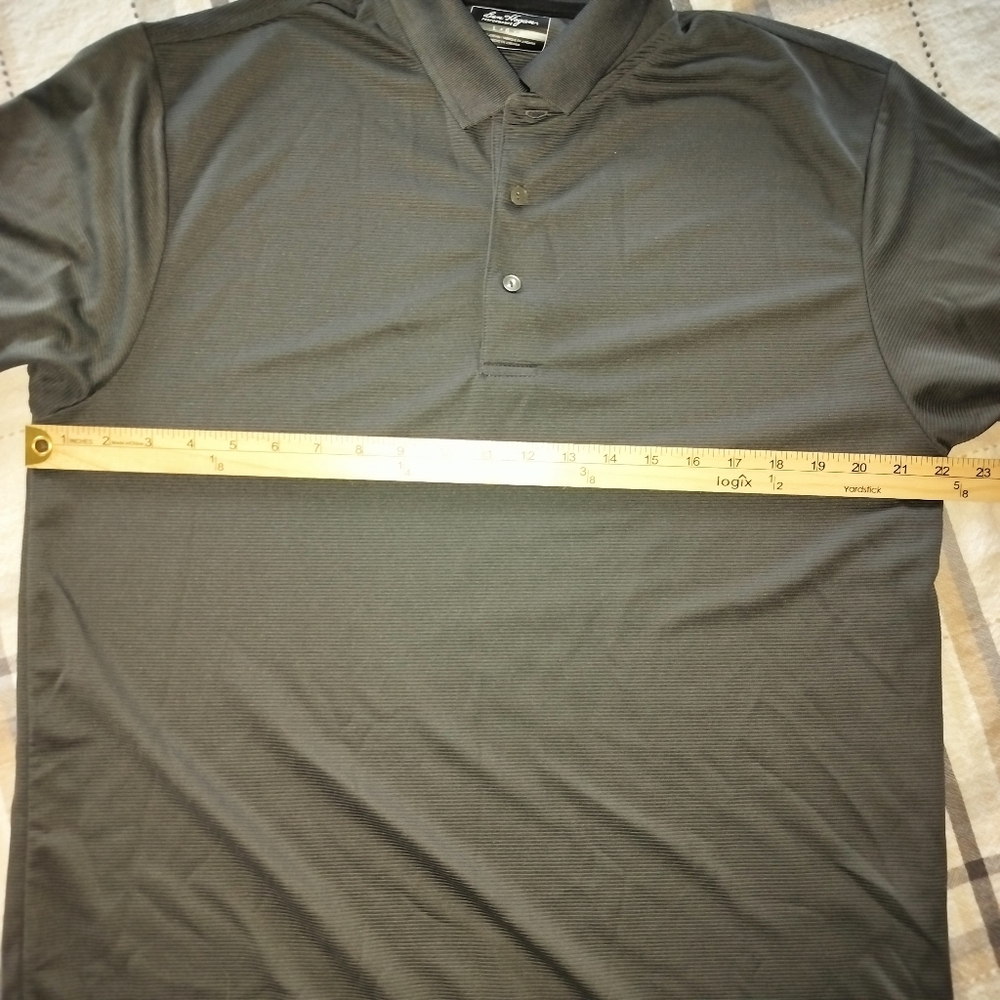 Ben Hogan Mens Ventilated Performance Polo Gray Sz L Athleisure Sporty Casual - Picture 4 of 6